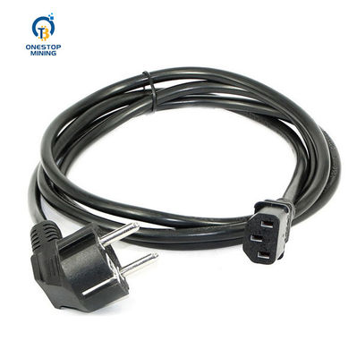 καλώδια σκοινιών μερών PSU ανθρακωρύχων 1.5m 1.8m 2m Asic για τον ανθρακωρύχο ηλεκτρονικής