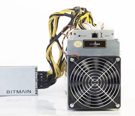 Antminer L3+ 504 ανθρακωρύχος Asic Scrypt ανθρακωρύχων Mh/S Litecoin Bitmain