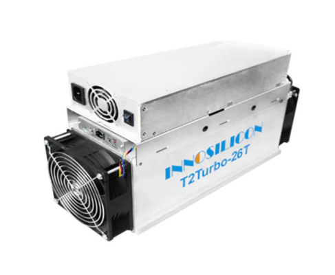 Μηχανή μεταλλείας αλγορίθμου SHA256 2100W Bitcoin ανθρακωρύχων Innosilicon T2t 26th/S Asic