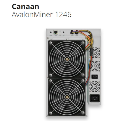 Canaan AvalonMiner 1246 ανθρακωρύχος Asic 87T BTC Bitcoin