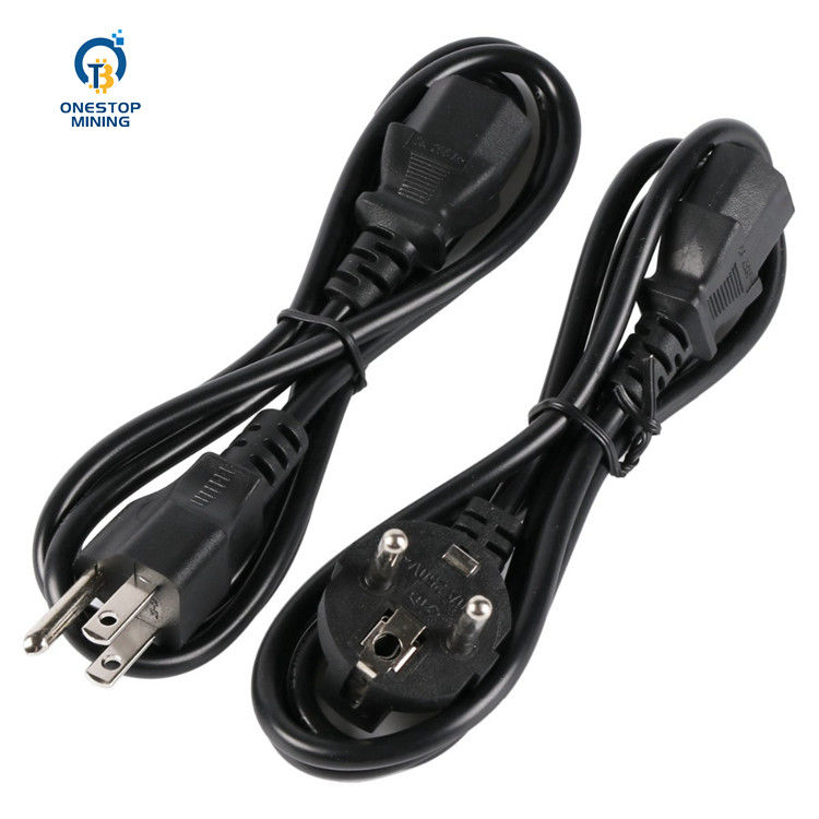 καλώδια σκοινιών μερών PSU ανθρακωρύχων 1.5m 1.8m 2m Asic για τον ανθρακωρύχο ηλεκτρονικής